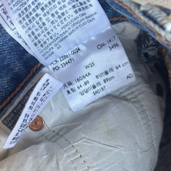 Levi's High Rise Skinny Woman’s Blue Jeans 👖 size 25 - Picture 8 of 10